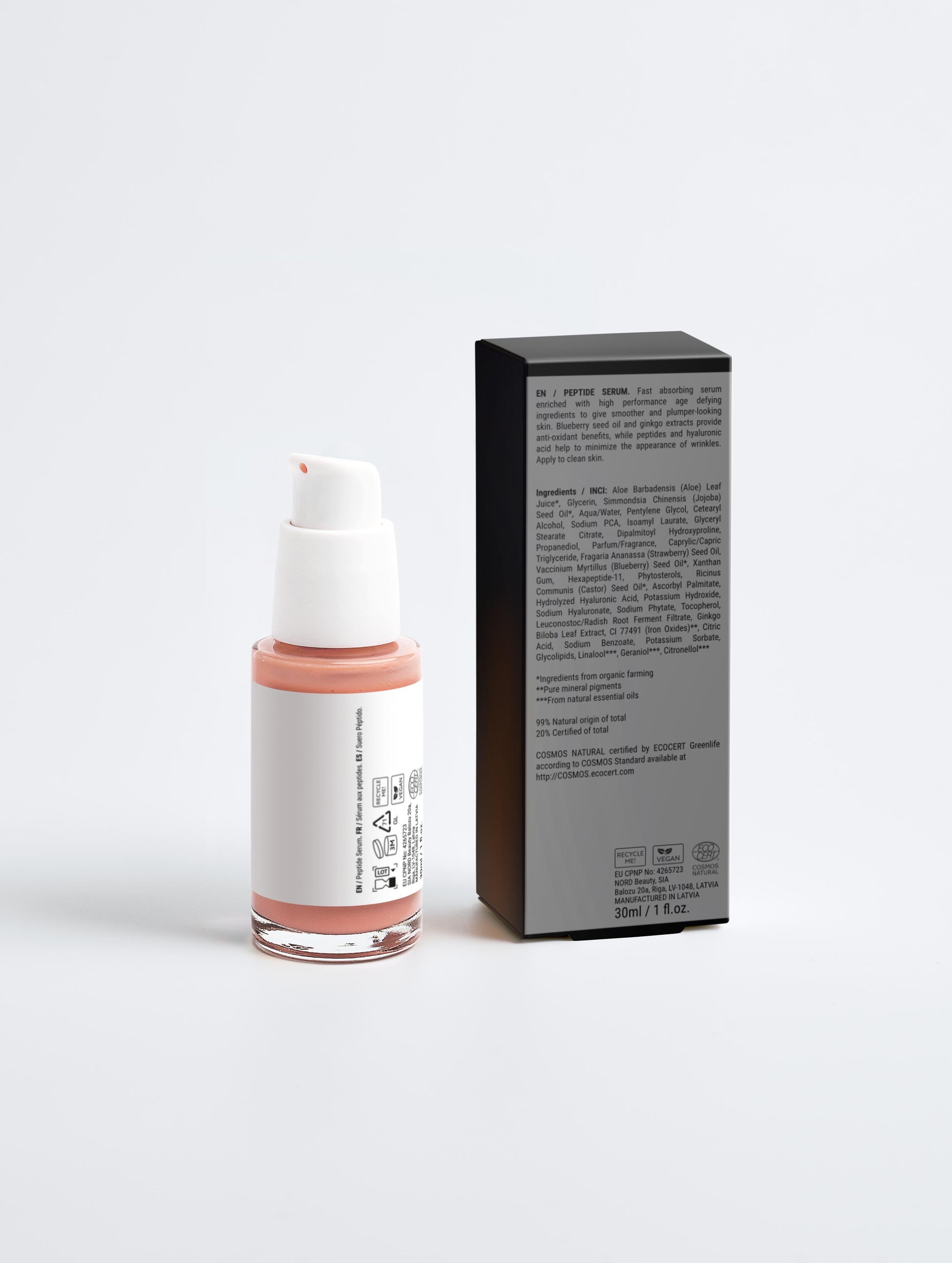 Peptide Anti Aging Serum for Face - Hyaluronic Acid Serum - Fine Lines Wrinkle Treatment