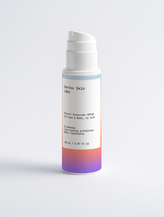 Mineral Sunscreen SPF 30 for Face - Body Sunscreen - Water Resistant Formula