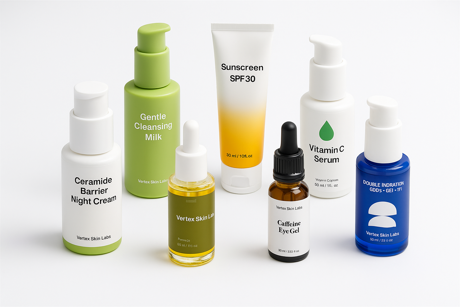 Complete Anti Aging Skincare Set - 8 Step Routine Kit - Professional Grade Treatment
