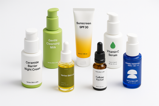 Complete Anti Aging Skincare Set - 8 Step Routine Kit - Professional Grade Treatment